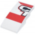 Slope, Curved 4 x 2 with Red Panels and Black Outline Letter C and Number 1 (CL 16) Logo Pattern Model Left Side: {бял}