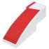 Slope, Curved 3 x 1 with Red Panel and Line Pattern Model Right Side: {бял}