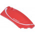 Wedge 8 x 3 x 2 Open Right with White Curved Line and '#JB17' Pattern: {ярко червен}