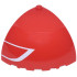 Panel 5 x 5 x 3 1/3 Corner Convex with Curved Top with White Angled Line Pattern Model Left Side: {ярко червен}