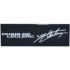 Tile 2 x 6 with White 'CHARLES LECLERC' and Signature Pattern: {черен}
