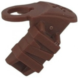 Minifigure Armor Shoulder Pad with Debossed Shuriken Throwing Star and Scabbard for 1 Katana: {червеникаво-кафяв}