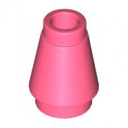 NOSE CONE SMALL 1X1: {пъстро коралов}