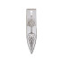 Cloth Banner Flag Pointed Bottom with Silver Border, Crown, Stars and Tree with Roots (White Tree of Gondor) Pattern: {бял}