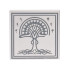 Tile 2 x 2 with Light Bluish Gray Border, Stars and Tree with Roots (White Tree of Gondor) Pattern: {бял}