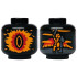 Minifigure, Head without Face with Eye of Sauron in Orange and Red Flames, King Theoden with Sword and Horse Pattern (Palantír, Palantir): {черен}
