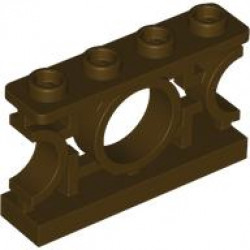 FENCE 1X4X2 W/ 4 KNOBS, NO. 1: {тъмно кафяв}