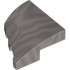 PLATE 2X2X2/3, HALF BOW W/ CUT, RIGHT: {металическо сребрист}