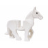 Horse, Movable Legs with Black Eyes Pattern (Shadowfax): {бял}