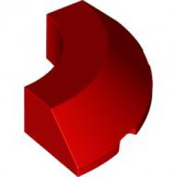 1/4 CONE, 4X4X1, W/ CUTOUT, NO. 1: {ярко червен}
