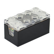 BRICK 2X4X1 2/3, W/ FUNCTION, NO. 6: {черен}