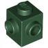 BRICK 1X1, W/ 2 KNOBS, CORNER: {земно зелен}