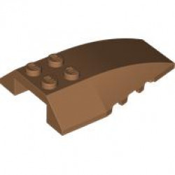 BRICK 4X6 W/ BOW, W/ ANGLE: {умерен нуга}