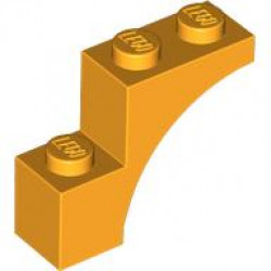 BRICK, 1X3X2, ARCH: {огнено жълто-оранжев}