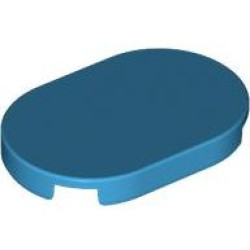 Tile, Round 2 x 3 Oval: {тъмно небесносин}