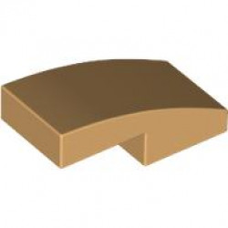 PLATE W. BOW 1X2X2/3: {умерен тан}