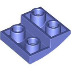 BRICK 2X2X2/3, INVERTED BOW: {синьо виолетов}