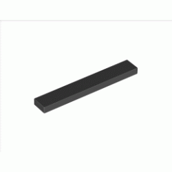 Плоска плочка 1X6: {черен}