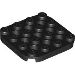 PLATE 4X4, W/ 4.85 HOLE, NO. 1: {черен}