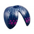 Minifigure Wings Beetle with Metallic Light Blue Circuitry and Magenta Hexagons Pattern: {земно син}