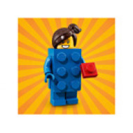 Колекционерски мини фигурки серия 18 - Момиче в костюм на лего тухличка