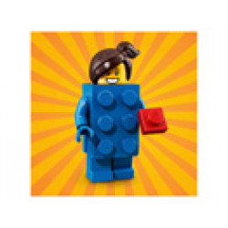 Колекционерски мини фигурки серия 18 - Момиче в костюм на лего тухличка