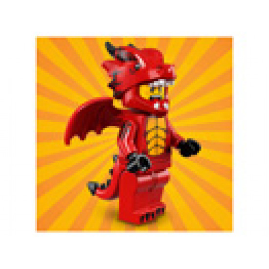 Колекционерски мини фигурки серия 18 - Момче в костюм на дракон