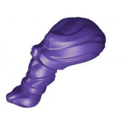 Dark Purple Minifigure, Hair Narrow Swept Back with Ponytail: {светло виолетов}
