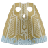 Plastic Part for Set 76269 - Cape with Gold Top and Silver Lines Pattern: {неопределен}