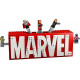 Лого на MARVEL и минифигури – СУПЕР ГЕРОИ МАРВЕЛ