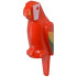Bird, Parrot with Small Beak with Green and Yellow Feathers, White Face and Yellow Beak Pattern: {ярко червен}