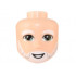 Mini Doll, Head Friends Male Large with White Eyebrows and Beard, Sand Green Eyes, Smile with Teeth Pattern: {светло нуга}