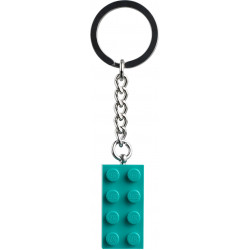 Ключодържател тухличка 2x4 – ярко синьозелен – ПРИСПОСОБЛЕНИЯ