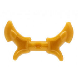 Minifigure, Weapon Hook with Double Blades, Handle Barbs: {топло златист}