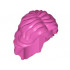 Dark Pink Minifigure, Hair Female Mid-Length Wavy with Center Part: {ярко пурпурен}