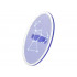 Minifigure, Shield Elliptical with Silver Border and Metallic Light Blue Orion Constellation Pattern: {прозрачно ярко синьо-виолетов}