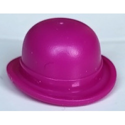 Minifigure, Headgear Hat, Bowler: {ярко червеникаво-виолетов}