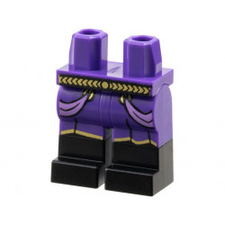 Hips and Legs with Molded Black Lower Legs / Boots and Printed Gold Belt, Robe Trim and Medium Lavender Sash Ends Pattern: {светло виолетов}