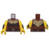 Reddish Brown Torso Dark Brown Armor, Copper Emblems and Dark Tan Fur Collar Pattern / Yellow Arms with Dark Brown Bracers Pattern / Yellow Hands: {червеникаво-кафяв}