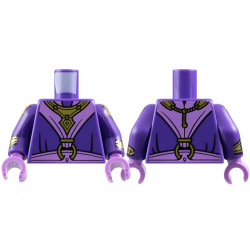 Torso Robe, Medium Lavender V Panel, Sash, Gold Bib Necklace and Clasp Ring Pattern / Dark Purple Arms with Armor and Bracelets Pattern / Medium Lavender Hands: {светло виолетов}