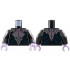 Torso Robe, Dark Silver Skull Armor, Metallic Pink Stripes, Dark Blue Gathers Pattern / Black Arms with Armor and Stripes Pattern / Lavender Hands: {черен}