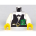 Torso Western Black Vest, Gold Fob and $100 Bills Pattern (Banker) / White Arms / Yellow Hands: {бял}