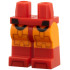 Hips and Orange Legs with Molded Red Lower Legs / Boots and Printed Black Semi Circles, Reddish Brown Lines Pattern: {ярко червен}