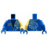 Torso Tunic, Dark Blue Scarf, Bright Light Yellow Lightning, Core Logo on Back Pattern / Bright Light Yellow Arm Left / Blue Arm Right / Blue Hands : {ярко син}