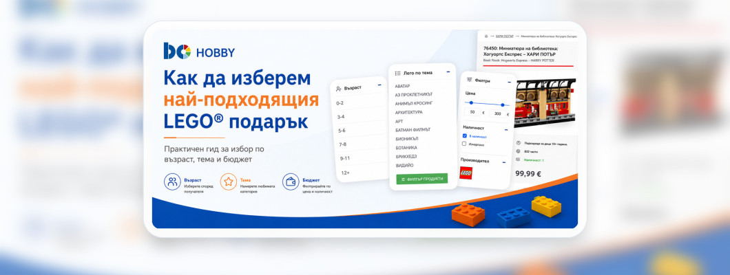 Как да изберем LEGO подарък, когато не знаем точния модел?