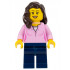 Female, Bright Pink Top, Dark Blue Legs, Dark Brown Hair – БРИКЛИНК ДЕЗАЙНЕРСКА ПРОГРАМА