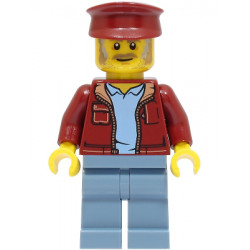 Fishing Boat Captain - Dark Red Jacket and Hat – БРИКЛИНК ДЕЗАЙНЕРСКА ПРОГРАМА