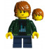 Child - Boy, Dark Green Hoodie, Dark Blue Short Legs, Dark Orange Tousled Hair, Freckles – БРИКЛИНК ДЕЗАЙНЕРСКА ПРОГРАМА
