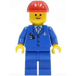 Airport - Blue 3 Button Jacket & Tie, Red Construction Helmet, Freckles – ГРАДСКИ