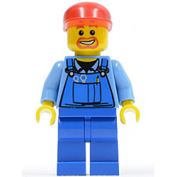 Overalls with Tools in Pocket Blue, Red Cap – ГРАДСКИ